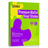 Uinkit 105 Sheets Printable Premium Matte White Vinyl Sticker Paper for Inkjet Printer, 8.5x11 Inches,Self-Adhesive,Waterproof, Work well with Cutting Machine