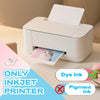 Uinkit 37lb Thin Flyer Paper Glossy 8.5x11 Inkjet 100 Sheets Single Side DIY Chip Bag 135gsm Photos Picture for Inkjet Printer with Dye Ink Letter size A4 Brochure