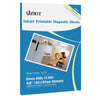 Uinkit 30 Sheets Printable Magnetic sheets Non Adhesive 13.5mil 4x6 inches Thick Magnet Glossy Photo Paper for Inkjet Printers