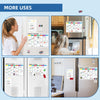 Uinkit Magnetic Dry Erase Calendar with Markers for Refrigerator-16.5X 11.8 Inches- Weekly, Monthly Magnet Planner Grocery List, 4 Markers and Eraser