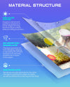 HARtwii 220 Sheets Thin Glossy Photo Paper 8.5x11 Inches 37lbs 135Gsm for Inkjet Printers with Dye Ink Ideal for Brochure Paper, Flyers Paper Custom Chip Bag Party Favors