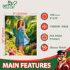 100 Sheets Matte Photo Paper Coated 8.5x11 180Gsm 49lbs 8.5Mil For Inkjet and Laser Printer Uinkit