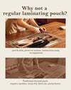 Uinkit PET Cold Laminating Film, A4 / A3 / 4R Sizes, 4 Mil Self-Adhesive Single-Sided Cold Laminating Pouches