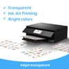 Uinkit Printable Vinyl For Inkjet and Laser Printer 25Pack Waterproof Vinyl Sticker Paper Clear Glossy Matte Letter Size 8.5x11
