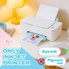 Uinkit 37lb Thin Flyer Paper Glossy 8.5x11 Inkjet 100 Sheets Single Side DIY Chip Bag 135gsm Photos Picture for Inkjet Printer with Dye Ink Letter size A4 Brochure