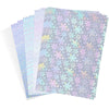 Uinkit Holographic Laminated Film 100Sheets Variety Pack A4 8.27"x11.7" Self-Adhesive Cold Laminating Film Overlay Holographic NO Need Machine (Variety Pack) (100)