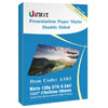 Uinkit Photo Paper Glossy Double Sided 8.5x11 Inkjet 37lb 140gsm Dye ink Thin Photo Picture Flyer Calendar Magazine CD Cover letter