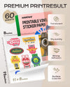 Printable Vinyl Sticker Paper for Inkjet