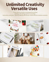 Uinkit 100 Sheets Heavyweight Thick Glossy Photo Paper Single side 8.5x11 Inkjet 68lb 260Gsm DIY Greeting Card Placemat Craft Project Signage Christmas Poster 11.8Mil for Inkjet printer