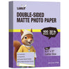 Uinkit Photo Paper, 120gsm, Double MATTE, for inkjet Printers, Photo Prints, Crafts & School Projects Brochures & Crafts (100, 8.5x11)