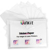 Uinkit Printable Vinyl For Inkjet and Laser Printer 25Pack Waterproof Vinyl Sticker Paper Clear Glossy Matte Letter Size 8.5x11