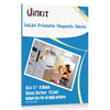 Uinkit 9 Sheets Printable Magnetic sheets Non Adhesive 13.5mil 8.5 x 11 inches Letter Size Thick Flexible Magnetic Printer Paper for Fridge, DIY Crafts
