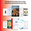 5mil Laminating Pouches 200Sheets Variety Pack Laminating Sheets Letter, Photo, Card, Notecard, ID Badge and Business Card Dry-Erase Friendly Sheets Crystal Clear Laminated Finish
