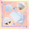 Uinkit 60 Sheets Holographic Clear Sticker Paper Self-Adhesive Waterproof Transparent Film Laminate Sheets A4 8.27"x11.7"Holographic Overlay (Plain,Star,Love Heart,Snowflake,Diamond)