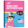 Uinkit Photo Paper, 250gsm, Double MATTE, for inkjet Printers, Photo Prints, Crafts & School Projects Brochures & Crafts (50, 8.5x11)