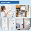 Uinkit Magnetic Dry Erase Calendar with Markers for Refrigerator-16.5X 11.8 Inches- Weekly, Monthly Magnet Planner Grocery List, 4 Markers and Eraser