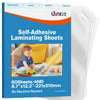 Uinkit PET Cold Laminating Film, A4 / A3 / 4R Sizes, 4 Mil Self-Adhesive Single-Sided Cold Laminating Pouches