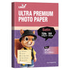Uinkit Ultra Premium Stain Photo Paper 270 GSM Heavy Weight, 50 Sheets, Waterproof Instant Dry RC Coated, for Inkjet Printers