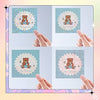 Uinkit 60 Sheets Holographic Clear Sticker Paper Self-Adhesive Waterproof Transparent Film Laminate Sheets A4 8.27"x11.7"Holographic Overlay (Plain,Star,Love Heart,Snowflake,Diamond)