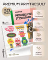 Printable Vinyl Sticker Paper for Inkjet