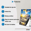Uinkit 30 Sheets Printable Magnetic sheets Non Adhesive 13.5mil 4x6 inches Thick Magnet Glossy Photo Paper for Inkjet Printers