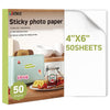 Uinkit Glossy Sticker Paper for Inkjet Printer, 8.5 x 11Inches 6.5Mil Printable Self Adhesive Photo Paper Priner Sticker Papers for Inkjet Printer Dries Quickly Vivid Color