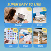 Uinkit 75 Sheets Premium Glossy Printable Vinyl Sticker Paper for Inkjet & Laser Printers - Waterproof, Quickly-Dries for Pet Photos & Kids Crafts, Tear-Resistant Decals (Letter Size 8.5"x11")