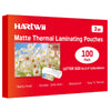 HARTWII 100 Pack Matte Laminating Sheets 9 x 11.5 Inches, 3Mil Ultra Clear Thermal Laminating Pouches with Matte Finish, Fits 8.5 x 11 Letter Size, Glare Free & Writable for Documents