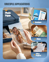 Uinkit Photo Paper, 200gsm, Single Sided, for Dye Ink Printers, Photo Prints, Crafts & School Projects Brochures & Crafts