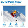 100 Sheets Matte Photo Paper Coated 8.5x11 180Gsm 49lbs 8.5Mil For Inkjet and Laser Printer Uinkit