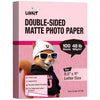 Uinkit Photo Paper, 180gsm, Double Sided, for inkjet Printers, Photo Prints, Crafts & School Projects Brochures & Crafts (100, matte, 8.5x11)