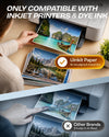 Uinkit Photo Paper, 200gsm, Single Sided, for Dye Ink Printers, Photo Prints, Crafts & School Projects Brochures & Crafts