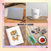 Uinkit Holographic Self-Adhesive Laminated Film Adhesive Transparent Vinyl for Stickers,10Sheets Overlay Holographic 8.27"x11.7" inches