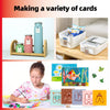 5mil Laminating Pouches 200Sheets Variety Pack Laminating Sheets Letter, Photo, Card, Notecard, ID Badge and Business Card Dry-Erase Friendly Sheets Crystal Clear Laminated Finish