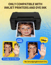 Uinkit 37lb Thin Flyer Paper Glossy 8.5x11 Inkjet 100 Sheets Single Side DIY Chip Bag 135gsm Photos Picture for Inkjet Printer with Dye Ink Letter size A4 Brochure