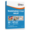 Uinkit Inkjet Transparency Film 8.5x11 OHP Overhead Projector Film for DIY Crafting 100% Clear Transparency Paper For Inkjet Printer