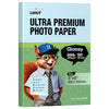 Uinkit Ultra Premium Glossy Photo Paper, 250 GSM Heavy Weight, 50 Sheets, Waterproof Instant Dry RC Coated, for Inkjet Printers