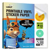 Uinkit Inkjet PET Label Paper A3 (11 x 17 Inch), Matte White/Clear/Bright White, 30-200 Sheet Packs