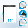 Uinkit 9 Sheets Printable Magnetic sheets Non Adhesive 13.5mil 8.5 x 11 inches Letter Size Thick Flexible Magnetic Printer Paper for Fridge, DIY Crafts