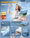 Uinkit Photo Paper, 200gsm, Single Sided, for Dye Ink Printers, Photo Prints, Crafts & School Projects Brochures & Crafts