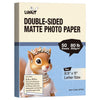 Uinkit Photo Paper, 300gsm, Double MATTE, for inkjet Printers, Photo Prints, Crafts & School Projects Brochures & Crafts (50, 8.5x11)