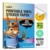 Uinkit Inkjet PET Label Paper A3 (11 x 17 Inch), Matte White/Clear/Bright White, 30-200 Sheet Packs