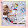 Uinkit Holographic Self-Adhesive Laminated Film Adhesive Transparent Vinyl for Stickers,10Sheets Overlay Holographic 8.27"x11.7" inches