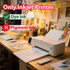 Uinkit 30lb Thin Flyer Paper Glossy 8.5x11 Inkjet Single Side DIY Chip Bag 115gsm Photos Picture for Inkjet Printer with Dye Ink Letter size A4 Brochure