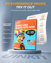 UinkitDouble Sided Photo Paper Glossy 8.5x11 54lbs Inkjet for Dye Ink 200Gsm Value Bulk Pack Picture 8.5 x 11 9.5Mil for Inkjet Printing Printer