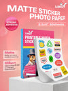 Uinkit Premium Adhesive Photo Paper 8.5x11 inch Glossy Self-Adhesive Sticker Paper for Inkjet Printer, Quick Dry Works with Cricut Silhouette - Perfect for Stickers Labels