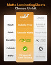 Uinkit US Legal Thermal Laminating Pouches, 9 x 14.5 Inches, Matte & Glossy Finish, 3/4/5/7 Mil Thickness Options