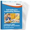 Uinkit PET Cold Laminating Film, A4 / A3 / 4R Sizes, 4 Mil Self-Adhesive Single-Sided Cold Laminating Pouches