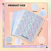 Uinkit 60 Sheets Holographic Clear Sticker Paper Self-Adhesive Waterproof Transparent Film Laminate Sheets A4 8.27"x11.7"Holographic Overlay (Plain,Star,Love Heart,Snowflake,Diamond)