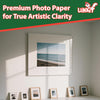 100 Sheets Matte Photo Paper Coated 8.5x11 180Gsm 49lbs 8.5Mil For Inkjet and Laser Printer Uinkit